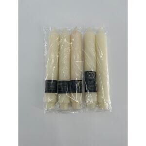 Root Collenette 9" Timberline Dinner Candles Lot of 5 Ivory